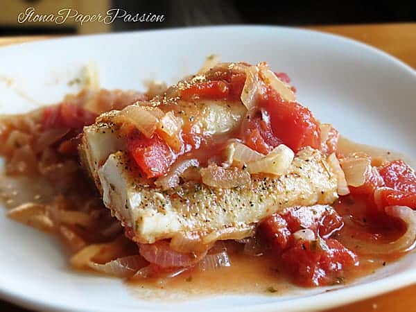 Fish Cod with Tomatoes by ilonaspassion.com