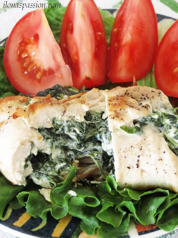 stuffed chicken with spinach and cream cheese