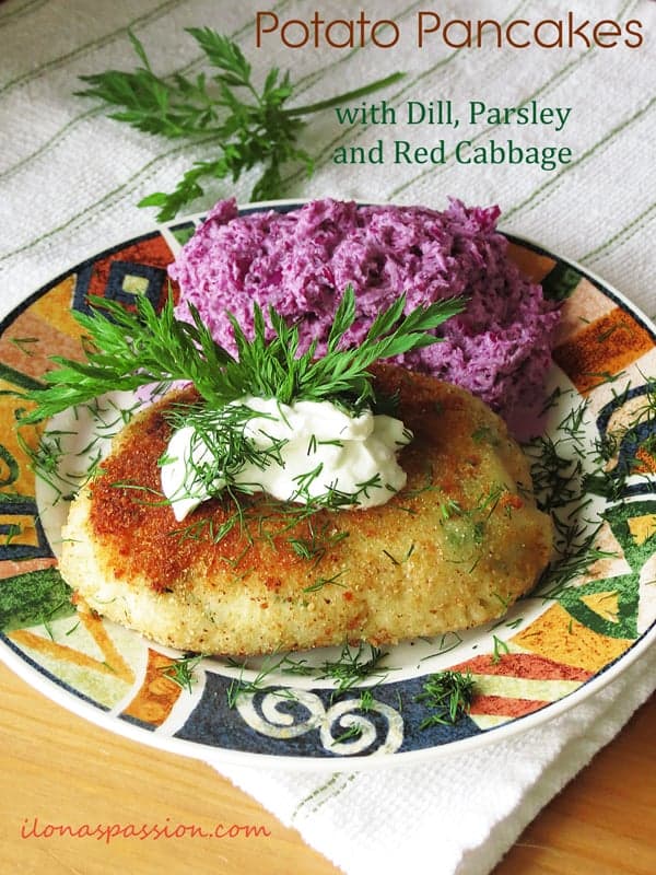 Potato-Pancakes-with-Dill,-parsely-and-Red-Cabbage