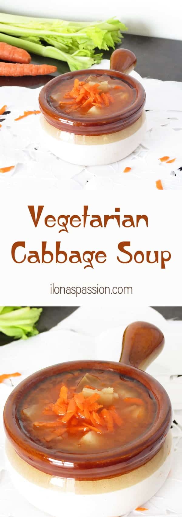The Best Vegetarian Cabbage Soup by ilonaspassion.com