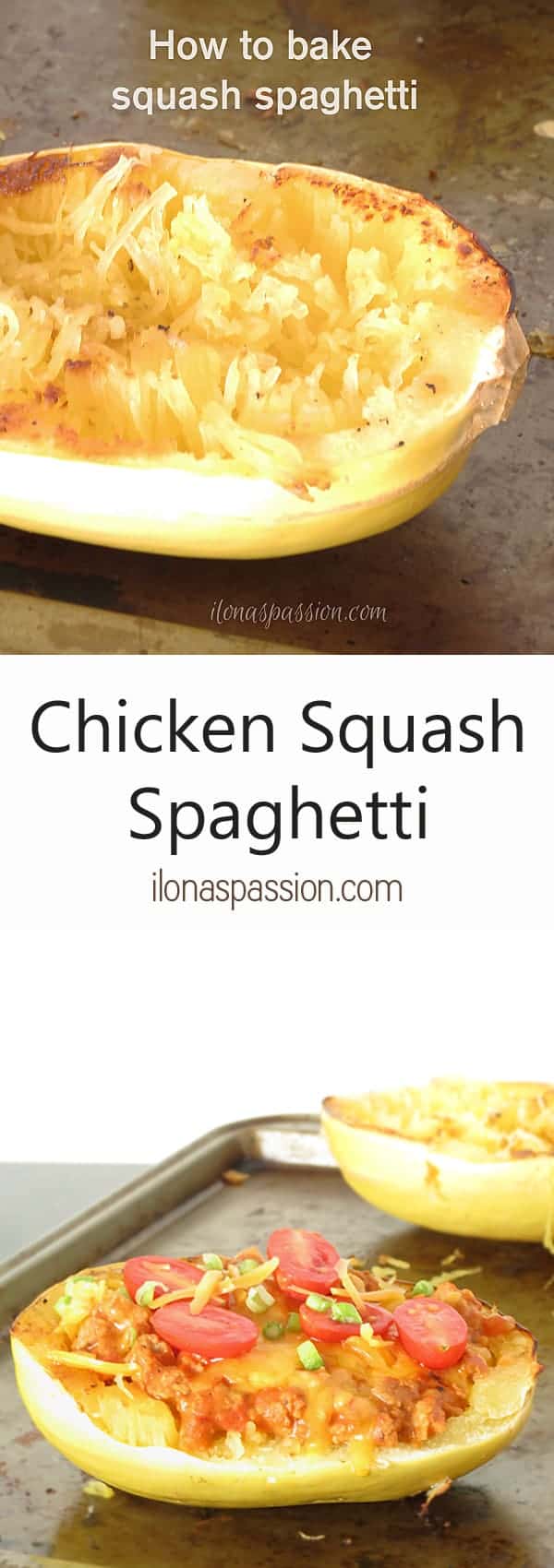 The Best Chicken Squash Spaghetti by ilonaspassion.com