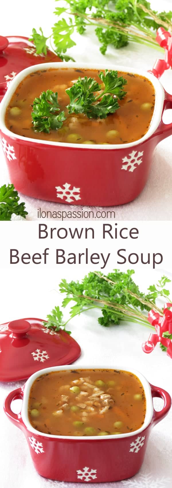 Hearty Purple meat Barley Soup with brown rice. Supreme for cool months! by ilonaspassion.com  Brown Rice Purple meat Barley Soup Brown Rice Beef Barley Soup2