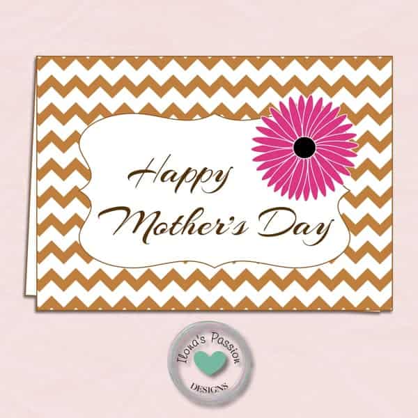 FREE Printable Mother's Day Card + Lots of gift Ideas for Mom by ilonaspassion.com