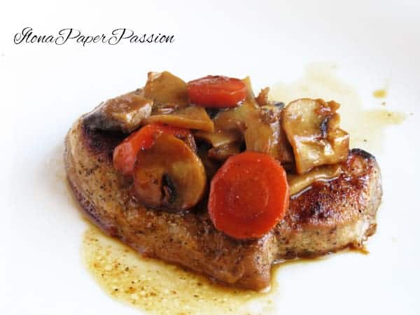 Pork with Mushrooms and Carrots by ilonaspassion.com