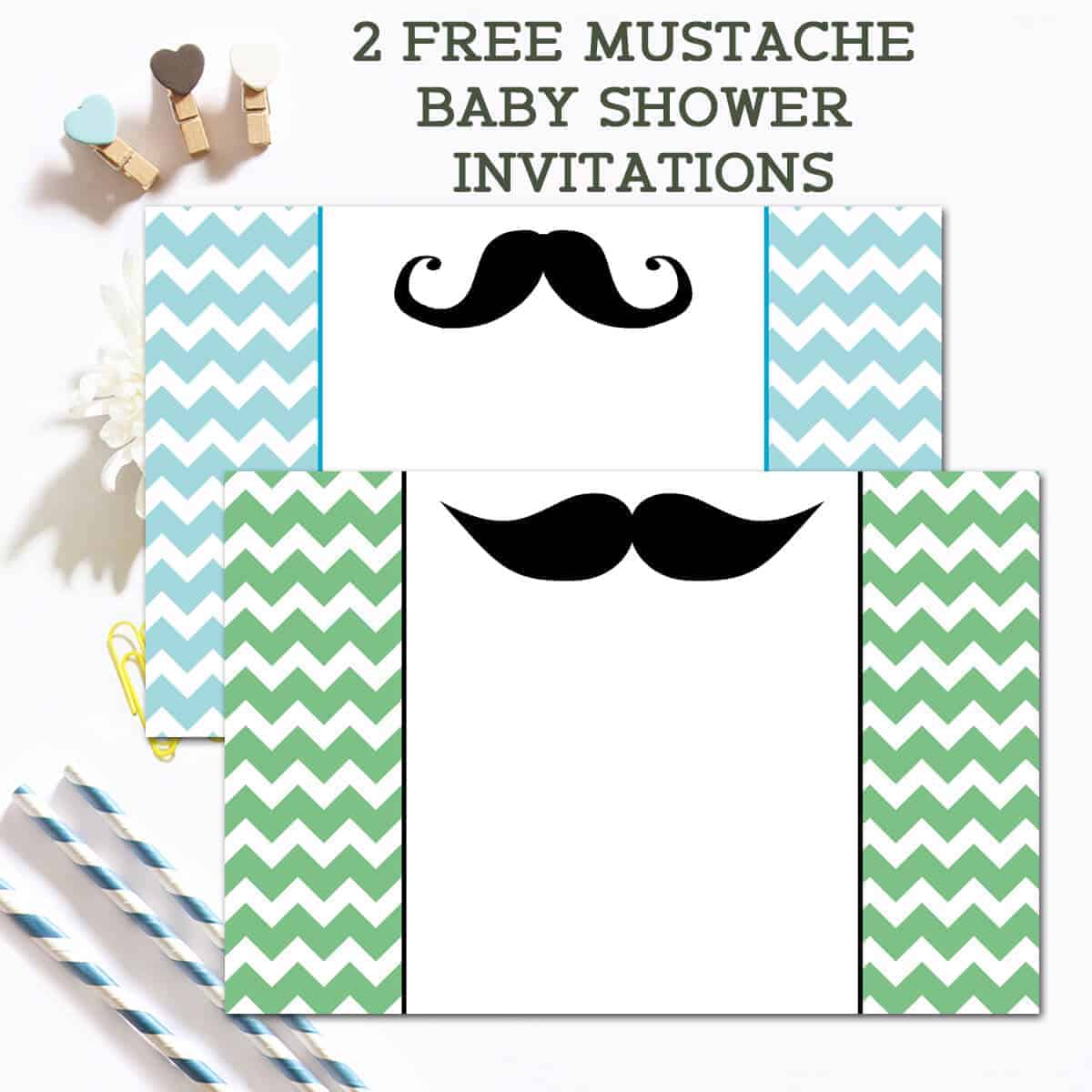 Free Printable Mustache Invitations Printable Free Templates Download