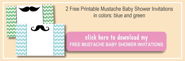 2 Free Mustache Baby Shower Invitations are perfect for the party. They can be also used for little man birthday party. Two colors to choose from! by ilonaspassion.com I @ilonaspassion