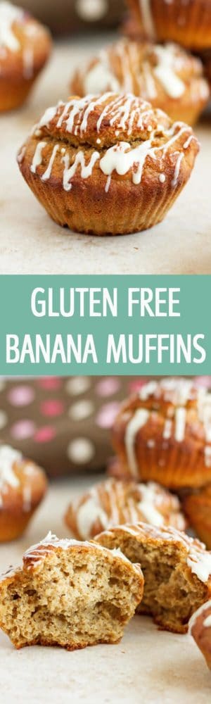 Gluten free banana muffins recipe made easily in your kitchen with ingredients that you already have at home. Such a delicious and moist treat! by ilonaspassion.com I @ilonaspassion