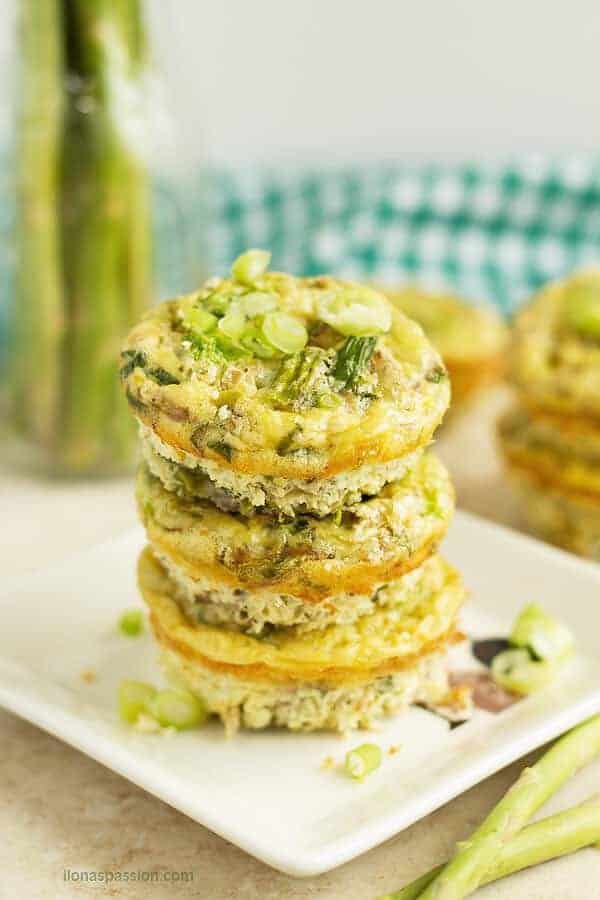 Breakfast egg muffins cups are packed with healthy ingredinets that are easily found at home. Great brunch recipe by ilonaspassion.com I @ilonaspassion