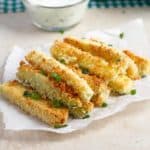 Crunchy and golden baked veggie friesmade in the oven or Air Fryer.