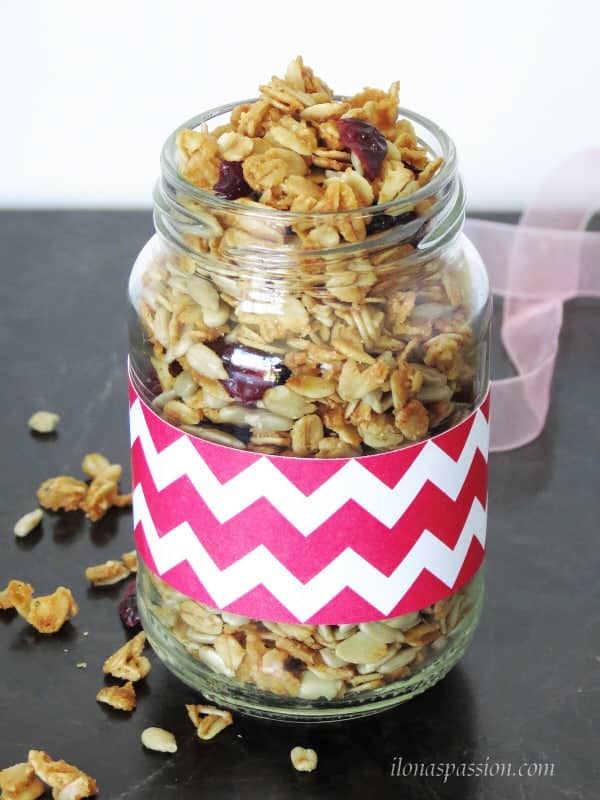 Maple Sunflower Seeds Granola by ilonaspassion.com