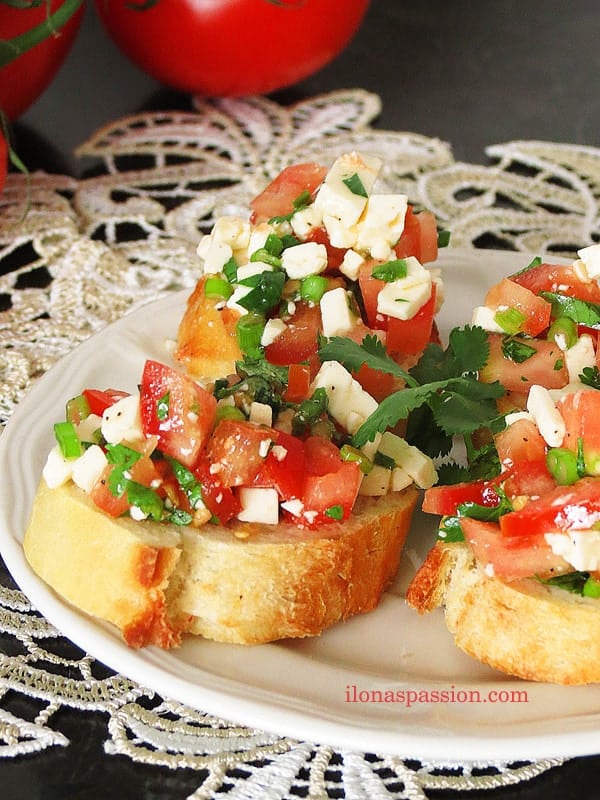 Cilantro Feta Cheese Mini Appetizer Sandwiches by ilonaspassion.com