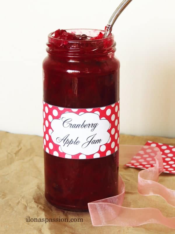 Cranberry Apple Jam by ilonaspassion.com