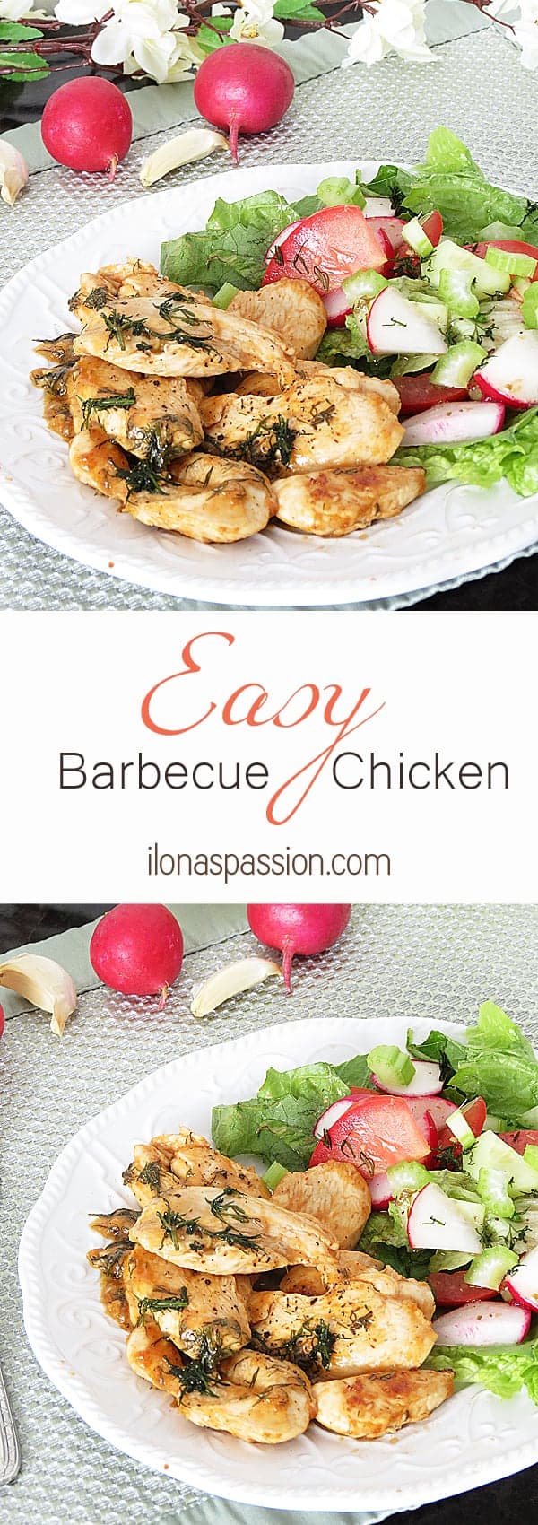 Easy Barbecue Chicken... ready in 30 minutes! by ilonaspassion.com
