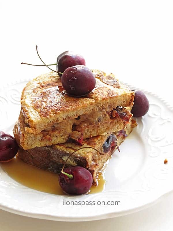 Cherry Almond Butter French Toast