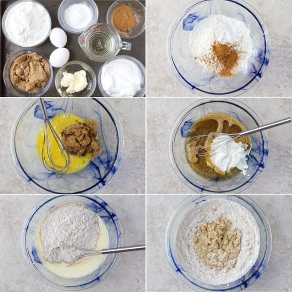 Step by step on how to make coffee cake muffins with greek yogurt and cinnamon by ilonaspassion.com I @ilonaspassion