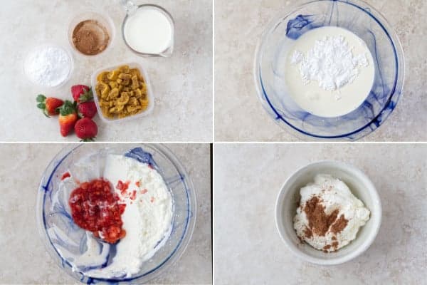 Step by step on how to make chocolate mousse without eggs with strawberries and cookies by ilonaspassion.com I @ilonaspassion