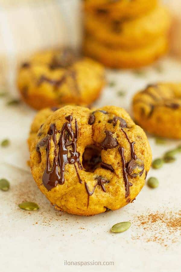 Chocolate Chips Pumpkin Spice Donuts