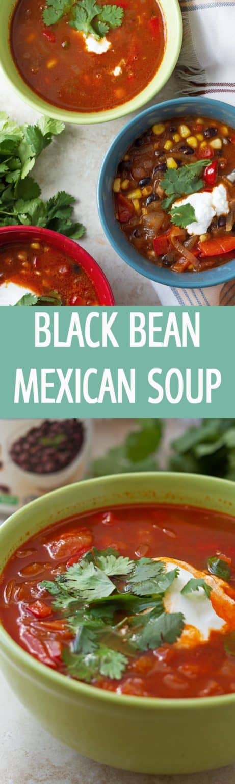 Black Bean Mexican Soup - Ilona's Passion