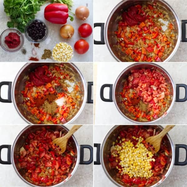 Step by step on how to make black bean soup with vegetables by ilonaspassion.com I @ilonaspassion