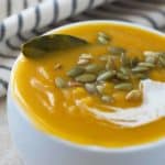 Only few ingredients were used to make this creamy butternut squash soup recipe like garlic, cumin and sweet paprika by ilonaspassion.com I @ilonaspassion