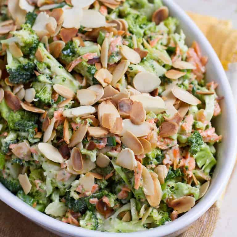 No Mayo Easy Broccoli Salad