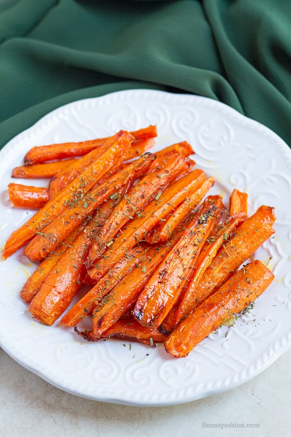 Honey glazed carrots.