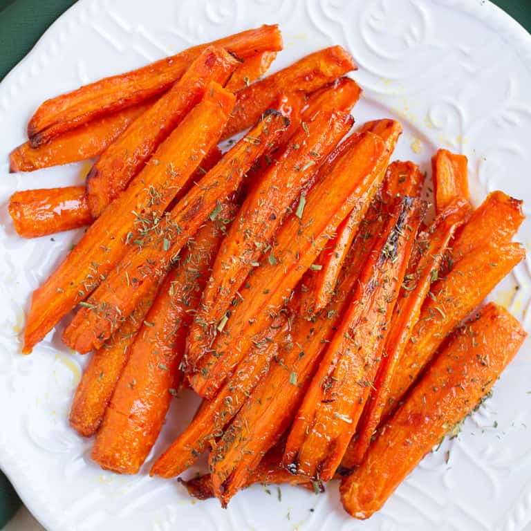 Air Fryer Honey Roasted Carrots (Oven Option)