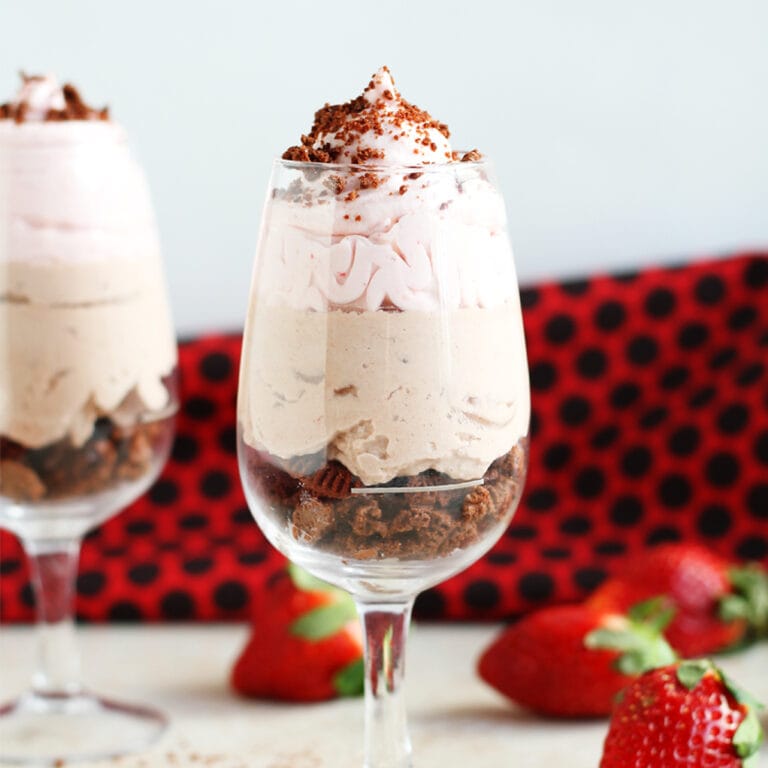 Chocolate Strawberry Mousse for Two